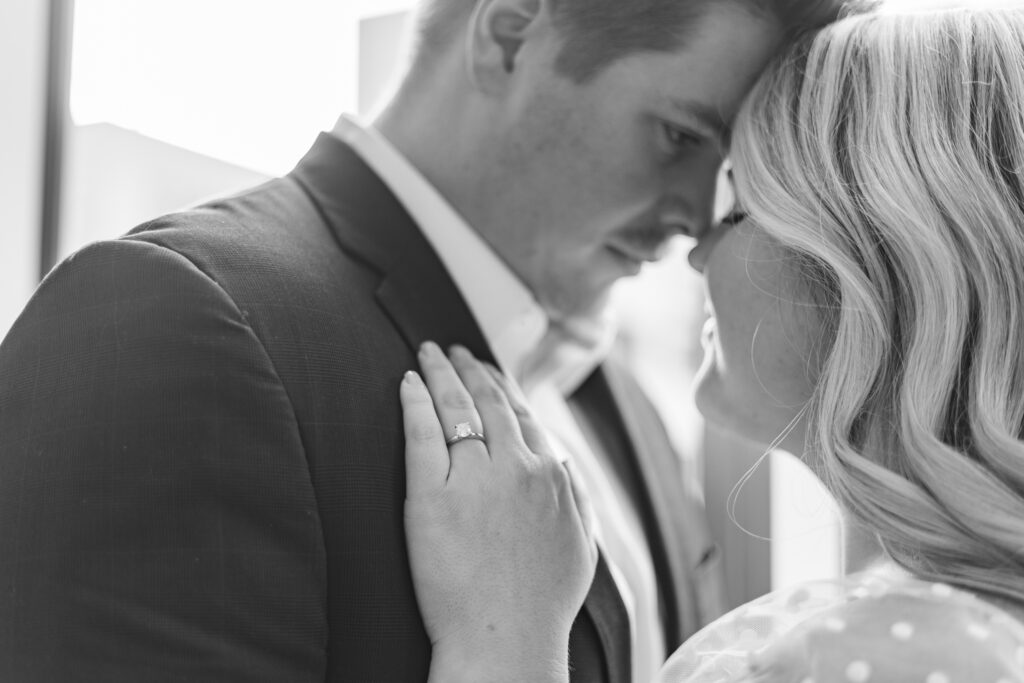 An engagement session at the Mariott at the Capitol District in Omaha, NE