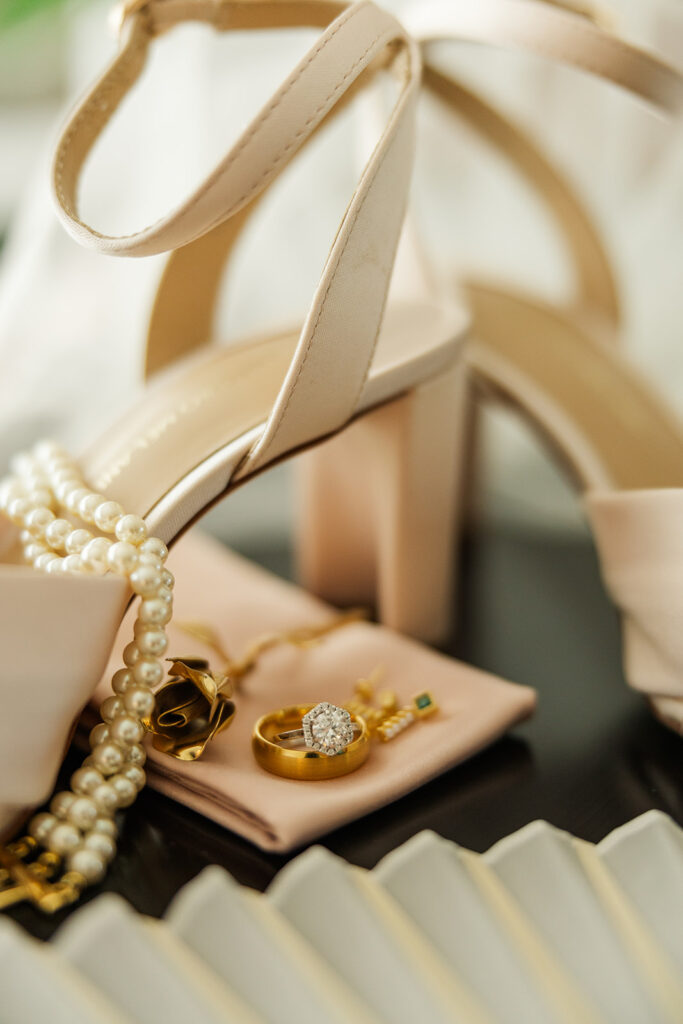 A modern, romantic wedding in downtown Omaha with a ceremony at the Holland Performing Arts Center and a reception at the Leo Ballroom.