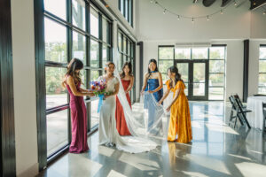 Michelle and Devin's Luxury Wedding at the Omaha Henry Doorly Zoo's Harper Event Center photographed by Claire Katan Creative