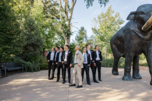 Michelle and Devin's Luxury Wedding at the Omaha Henry Doorly Zoo's Harper Event Center photographed by Claire Katan Creative