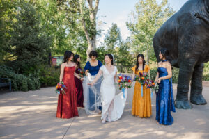 Michelle and Devin's Luxury Wedding at the Omaha Henry Doorly Zoo's Harper Event Center photographed by Claire Katan Creative
