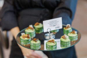 Michelle and Devin's Luxury Wedding at the Omaha Henry Doorly Zoo's Harper Event Center photographed by Claire Katan Creative