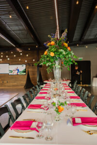 Michelle and Devin's Luxury Wedding at the Omaha Henry Doorly Zoo's Harper Event Center photographed by Claire Katan Creative