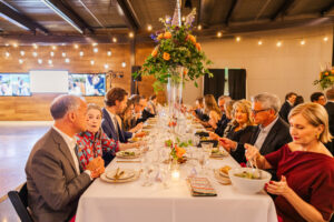 Michelle and Devin's Luxury Wedding at the Omaha Henry Doorly Zoo's Harper Event Center photographed by Claire Katan Creative