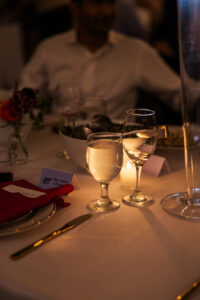 Michelle and Devin's Luxury Wedding at the Omaha Henry Doorly Zoo's Harper Event Center photographed by Claire Katan Creative