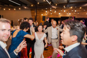 Michelle and Devin's Luxury Wedding at the Omaha Henry Doorly Zoo's Harper Event Center photographed by Claire Katan Creative